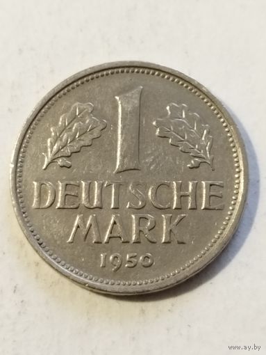 Германия 1 марка 1950 J