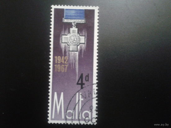 Мальта 1967 орден, Георгиевский крест, утвержден королем Георгом 6 в 1942 г.