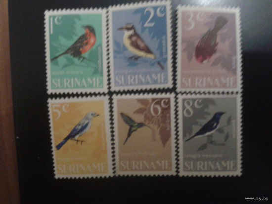 Суринам 1966 автономия Нидерландов Птицы