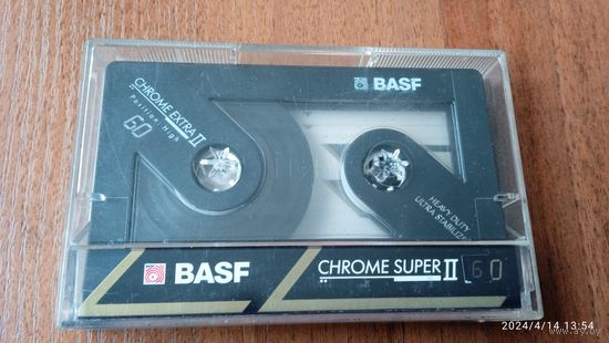 Хромовая аудиокассета ВASF Chrome Extra ll 60