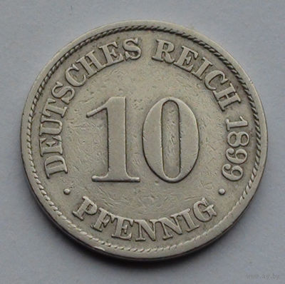 Германия - Германская империя 10 пфеннигов. 1899. A