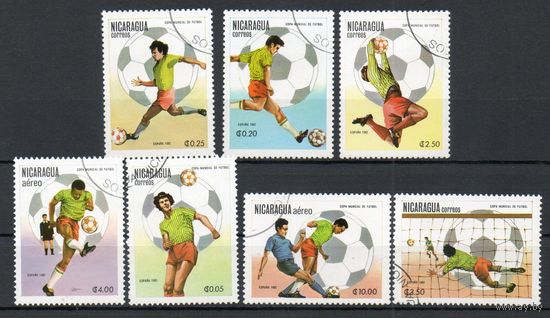Чемпионат мира по футболу в Испании Никарагуа 1982 год серия из 7 марок