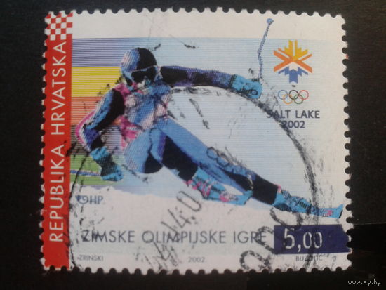 Хорватия 2002 олимпиада  Mi-2,0 евро гаш.