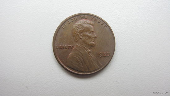 США 1 цент 1980 г.