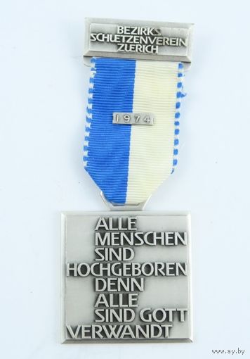Швейцария, Памятная медаль 1974 год. (М1311)