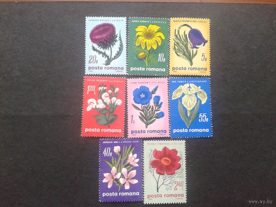 Румыния 1970 цветы полная серия