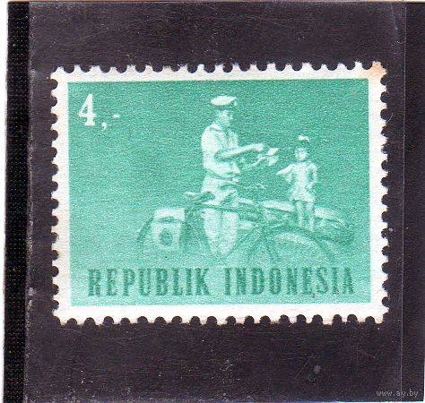 Индонезия. Mi:ID 438. Велосипеды.Почтальон. Серия: транспорт. 1964.