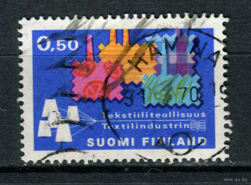 Финляндия - 1970 - Текстильная промышленность - [Mi. 668] - полная серия - 1 марка. Гашеная.  (Лот 181AO)