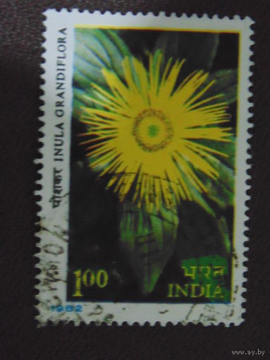 Индия 1982 г. Цветы.