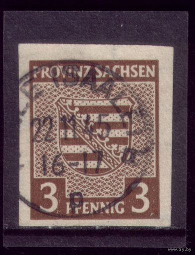 1 марка 1945 год Саксония Советская оккупация 67