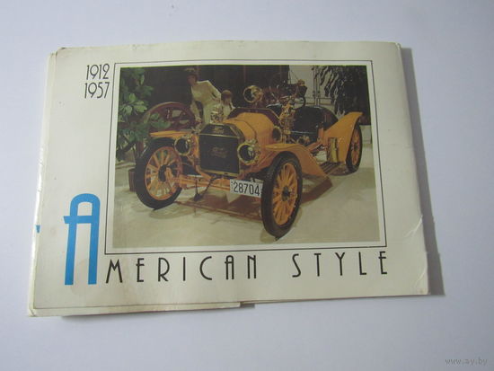 American Style 1912 - 1957 9 цветных открыток.