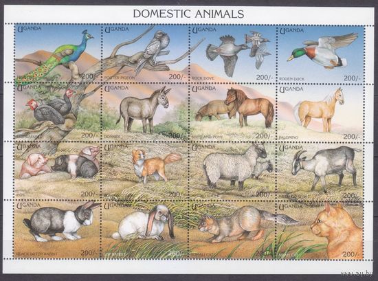 1995 Уганда 1572-1587ZB Домашние животные 19,00 евро