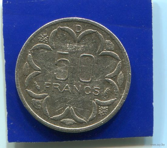 Центральная Африка 50 франков 1984 D