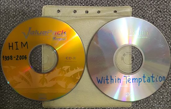 CD MP3 HIM, WITHIN TEMPTATION, MORTAL LOVE - 2 CD