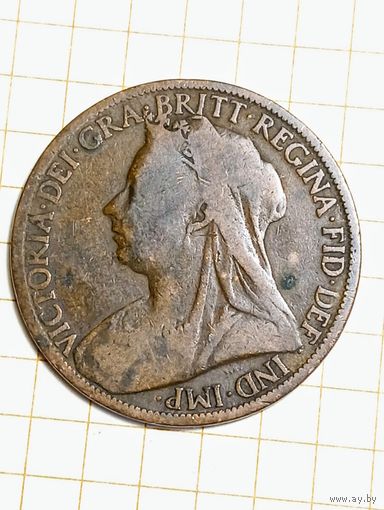 Великобритания 1 пенни 1901 года