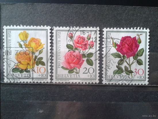 Швейцария 1972 Розы