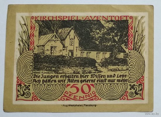 Германия, Нотгельд Aventoft 50 Пфеннигов 1921 --183