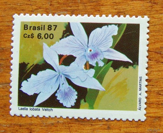 Бразилия: 1м цветы 1987