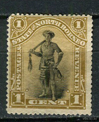 Северное Борнео (Британский протекторат) - 1894 - Вождь 1С - [Mi.49] - 1 марка. Чистая без клея.  (Лот 51Eu)-T5P6