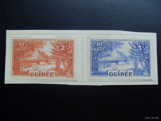 Франция. Французские колонии (Гвинея) 1938 Mi:FR-GU 128,129