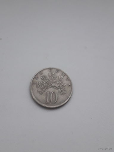 Ямайка 10 центов 1975 год