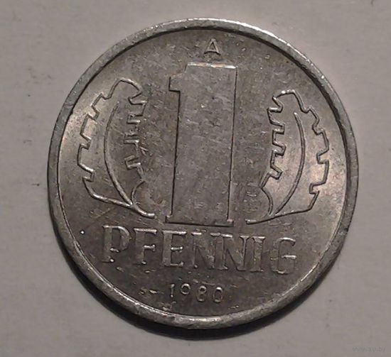 1 пфенниг, ГДР, 1980