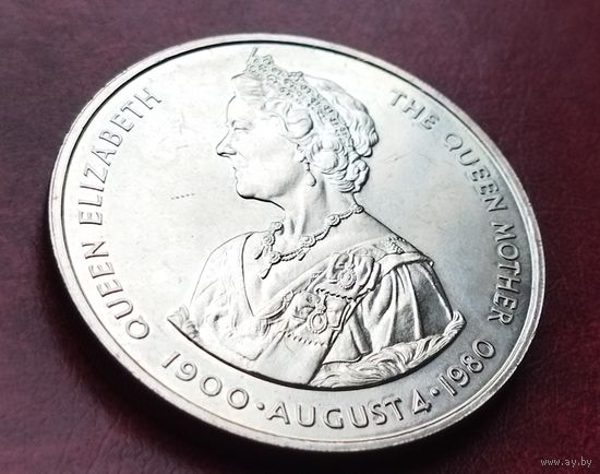 Фолклендские острова 50 пенсов, 1980 80 лет со дня рождения Королевы Матери