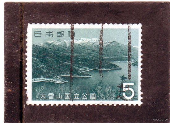 Япония. Mi:JP 839 . Национальные парки: озеро Шикарибетсу, Хоккайдо (Дайсецузан) Серия: Вторая серия национальных парков. 1963.