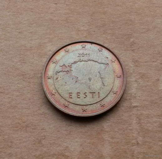 Эстония, 2 евроцента 2011 г.