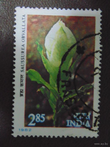 Индия 1982 г. Цветы.