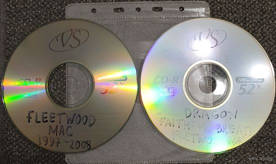 CD MP3 FLEETWOOD MAC 1997 - 2008, DRAGON, FAITHFUL BREATH, PORCUPINE TREE 2009 - 2 CD
