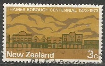 Новая Зеландия. 100 лет г.Темза. 1973г. Mi#597.