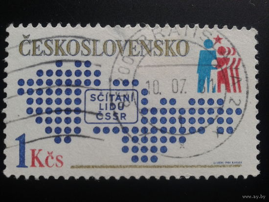 Чехословакия 1980 карта страны