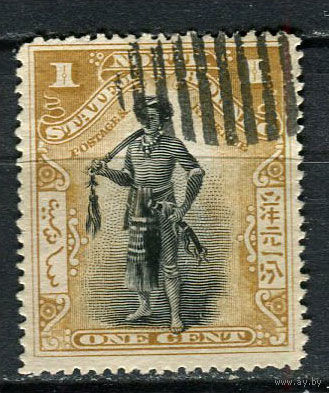 Северное Борнео (Британский протекторат) - 1897 - Вождь 1С - [Mi.69] - 1 марка. Гашеная.  (Лот 52Eu)-T5P6
