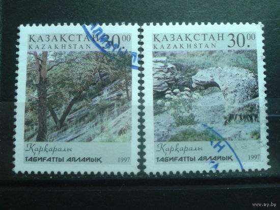 Казахстан 1997 Природа заповедника Каркаралы, марки из блока Михель-2,0 евро