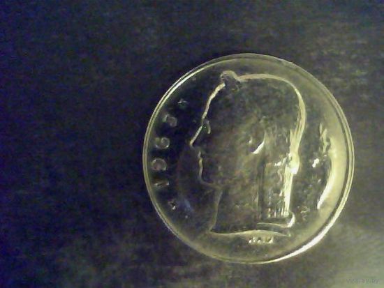 Монеты. Бельгия 1 Франк 1963.