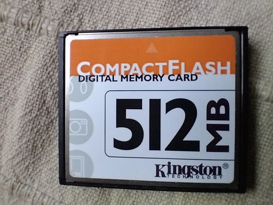 Карта флэш-памяти Kingston 512 МБ тип 1 Compact CF/512 3.3V/5V 9930294-003.A00