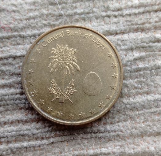 Werty71 Ливия 1/4 динара 2014 Пальма