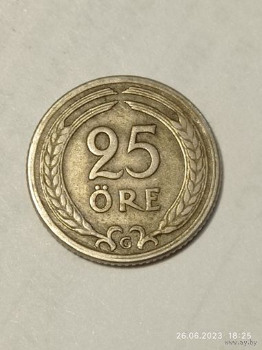 Швеция 25 эре  1940  года .