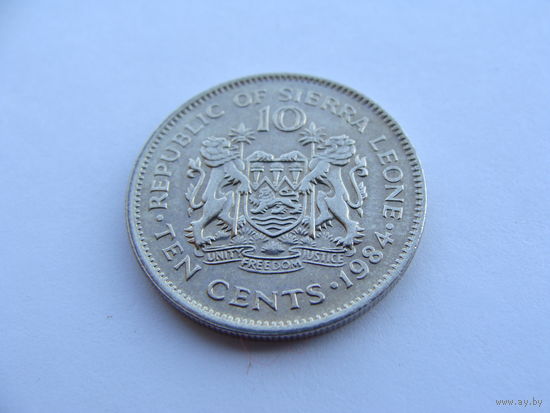 Сьерра - Леоне. 10 центов 1984 год  КМ#34