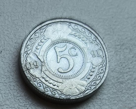 Нидерландские Антильские острова 5 центов, 1991  4-4-35