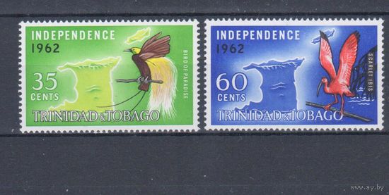 [2155] Тринидад и Тобаго 1962. Фауна.Птицы. MNH