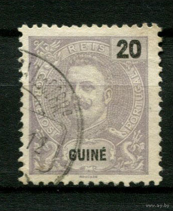Португальские колонии - Гвинея - 1898 - Король Карлуш I 20R - [Mi.42] - 1 марка. Гашеная.  (Лот 104BC)