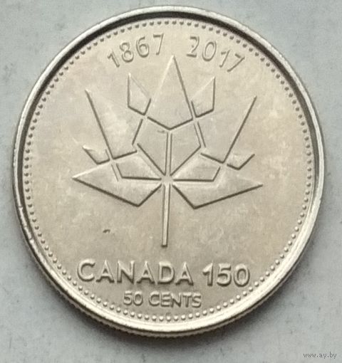 Канада 50 центов 2017 г. 150 лет Конфедерации Канада