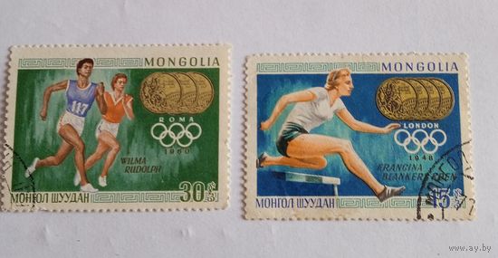 Монголия олимпиада 2 марки