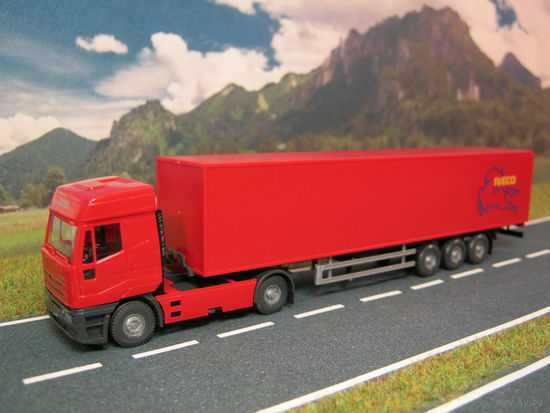 Модель грузового автомобиля Iveco EuroStar. Масштаб HO-1:87.