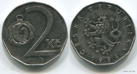 Чехия. 2 кроны (1994, l, XF)