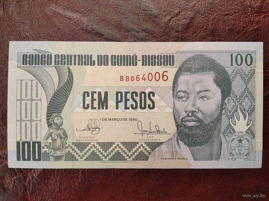 100 песо Гвинея Биссау 1990 г.
