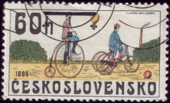 1 марка 1979 год Чехословакия Велосипед 2524