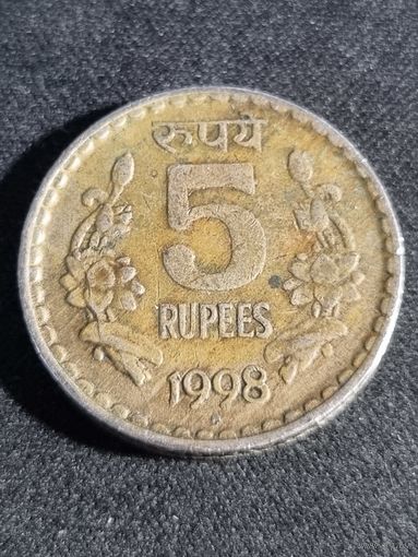 Индия 5 рупии 1998